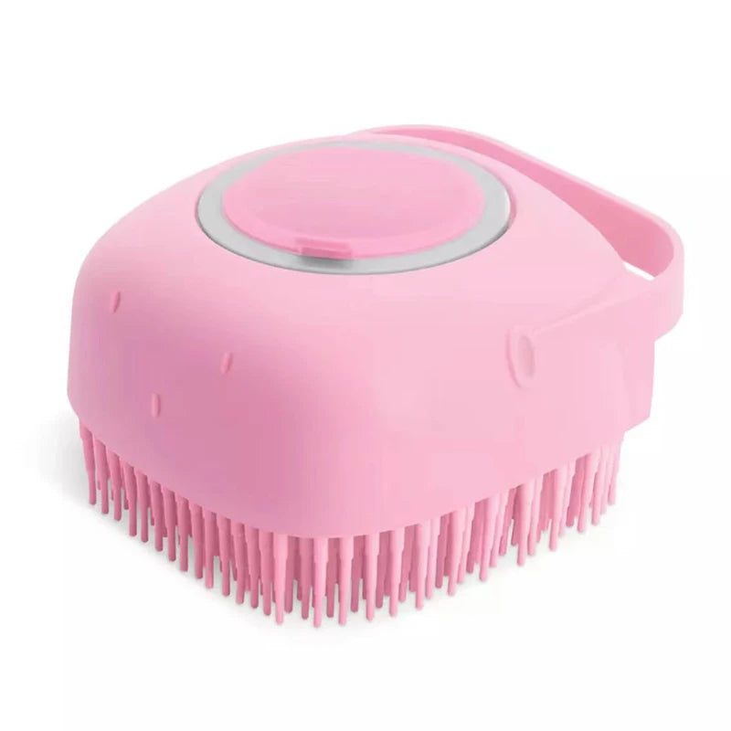 Pet Dog Cat Bath Brush 2-in-1 Pet SPA Massage Comb Soft Silicone Pet Shower Hair Grooming Cmob Dog Cleaning Tool Pet Supplies - MyBestMate