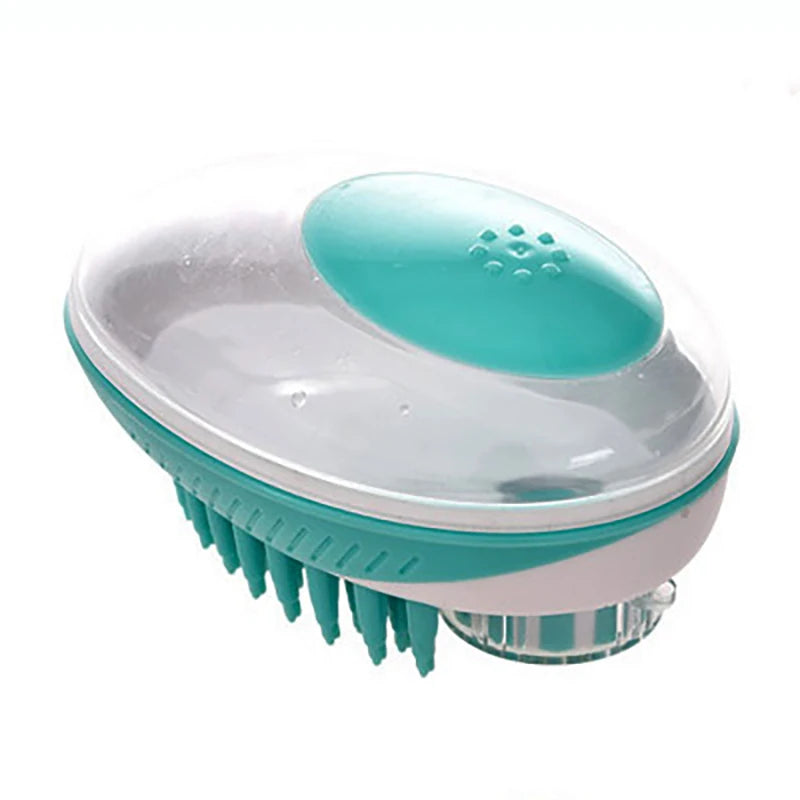 Pet Dog Cat Bath Brush 2-in-1 Pet SPA Massage Comb Soft Silicone Pet Shower Hair Grooming Cmob Dog Cleaning Tool Pet Supplies - MyBestMate