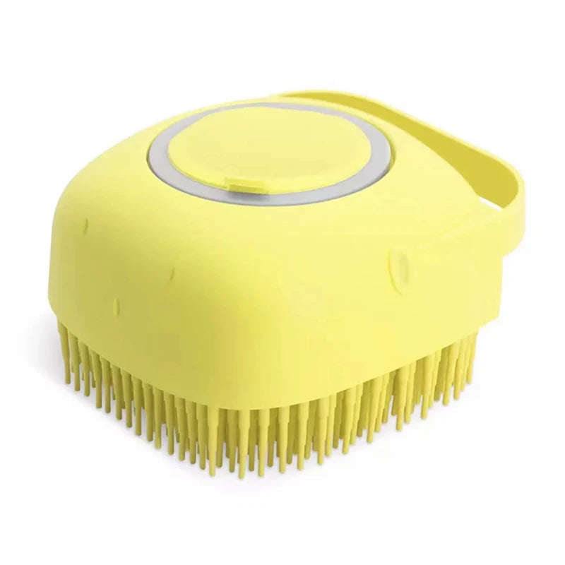 Pet Dog Cat Bath Brush 2-in-1 Pet SPA Massage Comb Soft Silicone Pet Shower Hair Grooming Cmob Dog Cleaning Tool Pet Supplies - MyBestMate