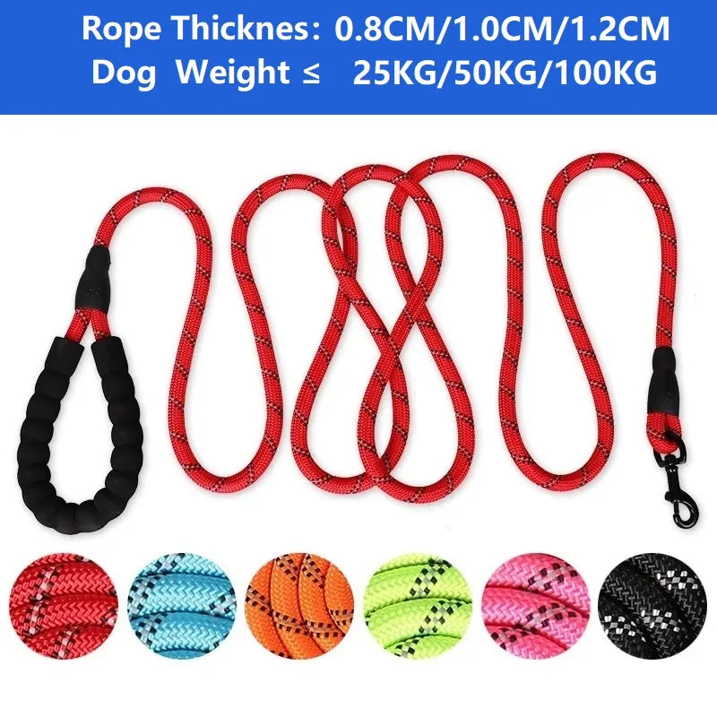 120/150/200/300CM Strong Leashes for Dogs Soft Handle Dog Leash Reinforced Leash for Small Medium Large Dogs Big Dog Supplies - MyBestMate