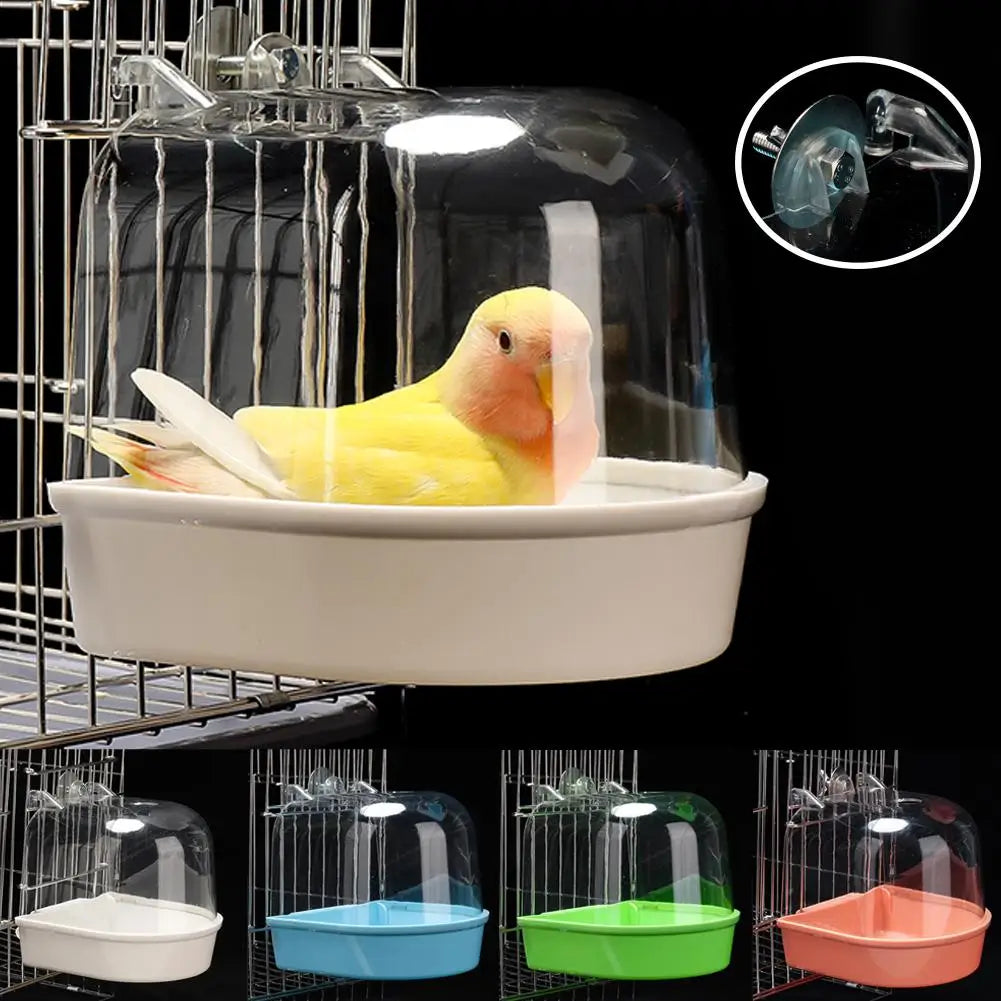 Hanging Bird Bath Is Waterproof Wear-resistant And Easy To Clean Cage-style External Bath For Birds Such As Parrots And Myn - MyBestMate