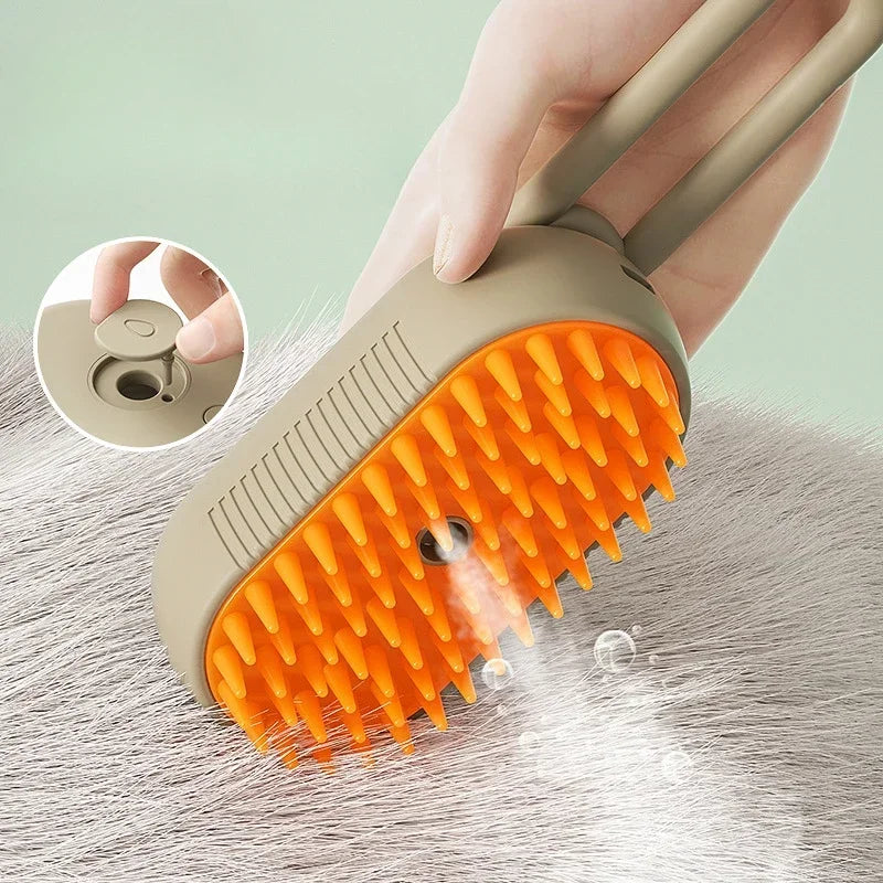 3 in 1 Pet Brush Cat Steam Brush Comb Dog Brush Electric Spray Cat Hair Brushes Massage Pet Grooming Hair Removal Combs - MyBestMate