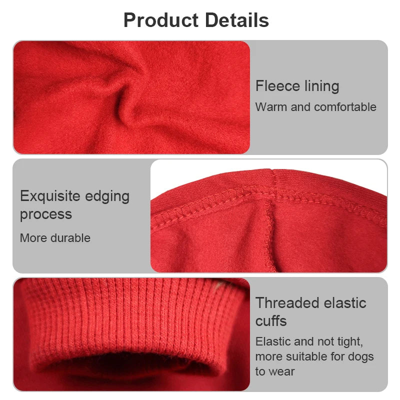 Pet Dog Clothes Adidog Dog Hoodies Autumn Winter Warm Coat for Large Dogs Jacket Sweater Puppy French Bulldog Clothing - MyBestMate