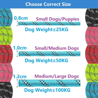 120/150/200/300CM Strong Leashes for Dogs Soft Handle Dog Leash Reinforced Leash for Small Medium Large Dogs Big Dog Supplies - MyBestMate