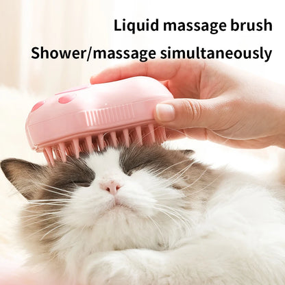 3 in 1 Pet Brush Cat Steam Brush Comb Dog Brush Electric Spray Cat Hair Brushes Massage Pet Grooming Hair Removal Combs - MyBestMate