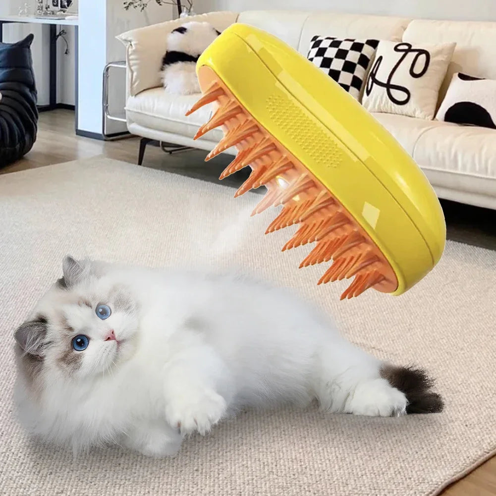 3 in 1 Pet Brush Cat Steam Brush Comb Dog Brush Electric Spray Cat Hair Brushes Massage Pet Grooming Hair Removal Combs - MyBestMate