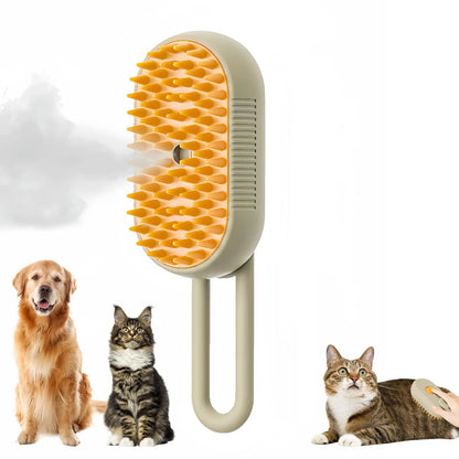 3 in 1 Pet Brush Cat Steam Brush Comb Dog Brush Electric Spray Cat Hair Brushes Massage Pet Grooming Hair Removal Combs - MyBestMate