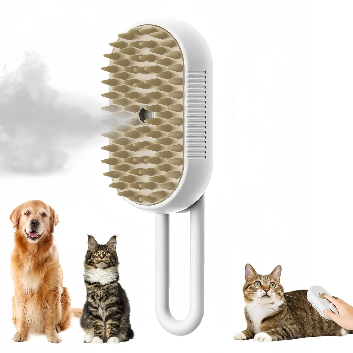 3 in 1 Pet Brush Cat Steam Brush Comb Dog Brush Electric Spray Cat Hair Brushes Massage Pet Grooming Hair Removal Combs - MyBestMate