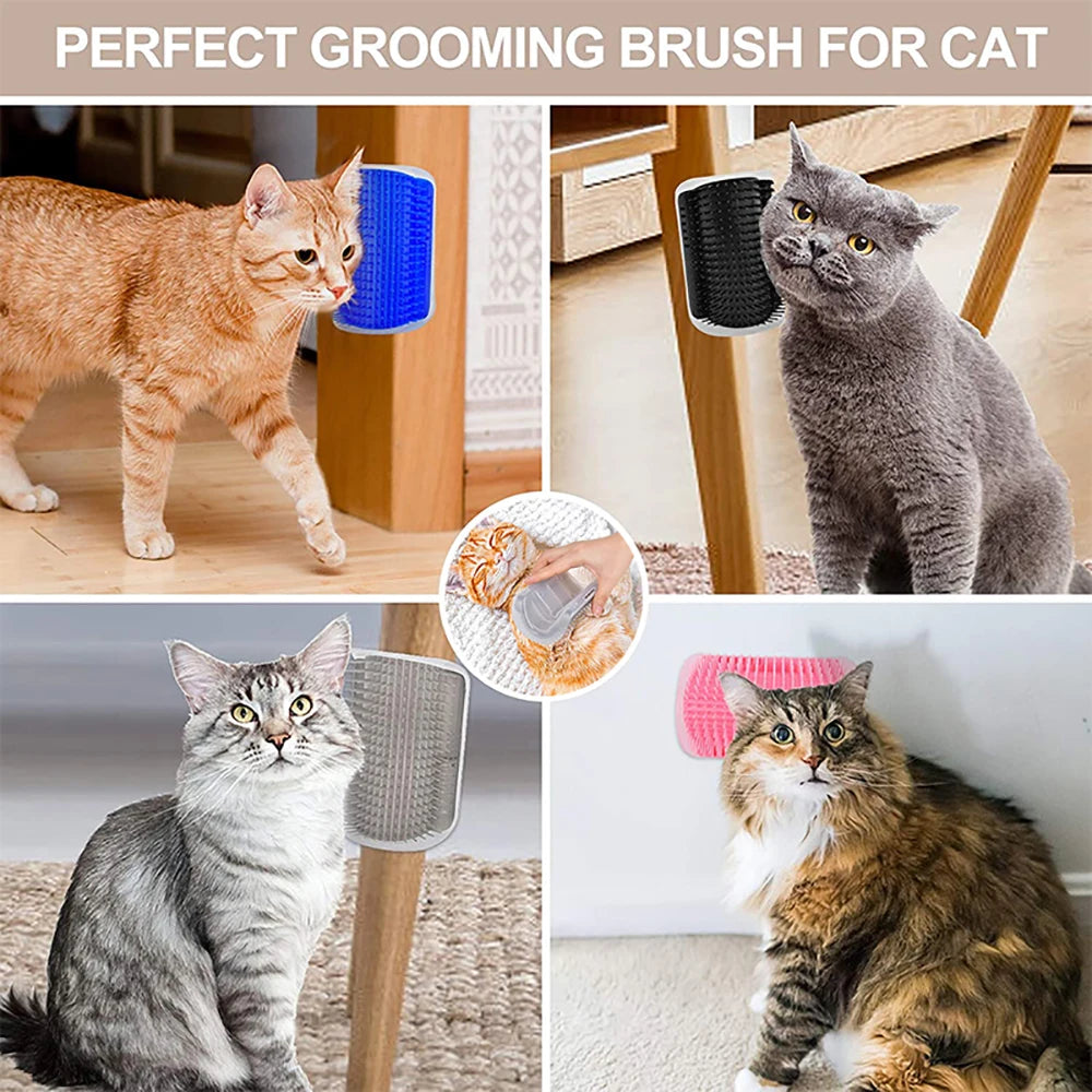 Cat Scratcher Massager for Cats Scratching Pets Brush Remove Hair Comb Grooming Table Dogs Kitten Care Royal Canin Accessories - MyBestMate