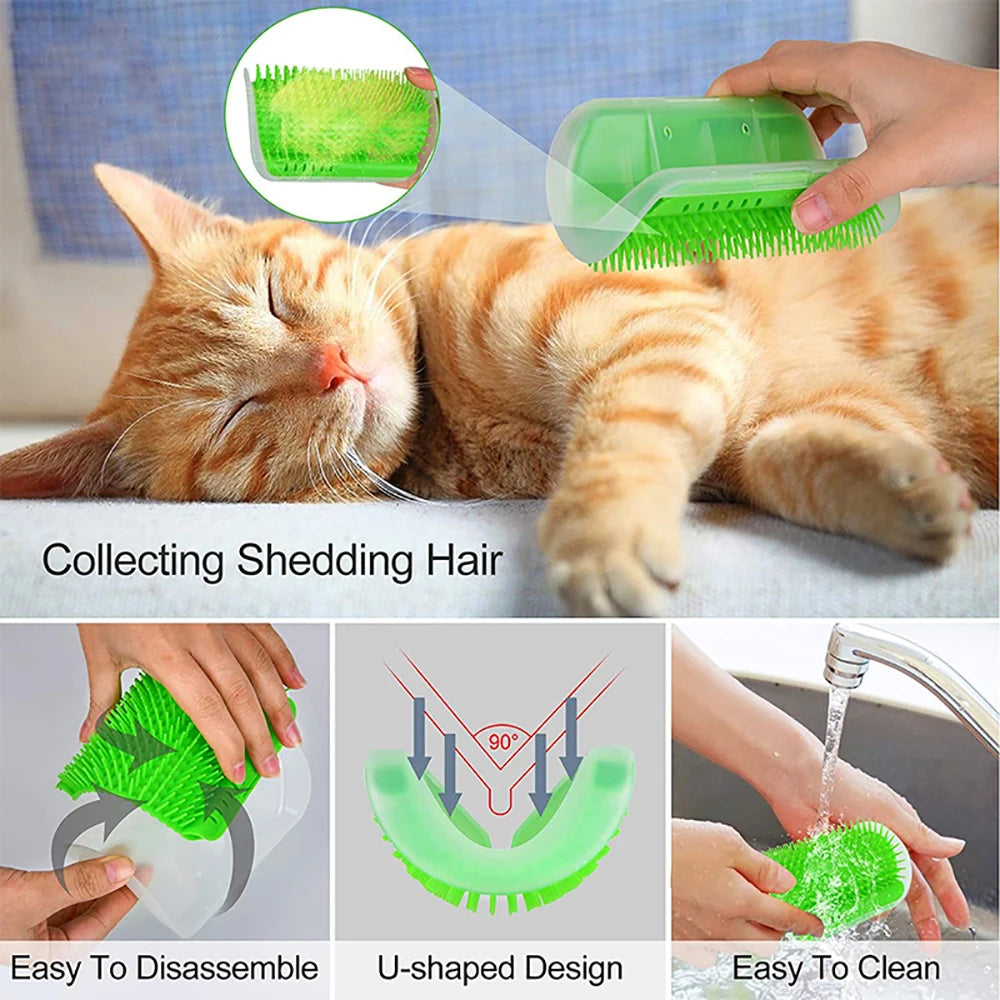 Cat Scratcher Massager for Cats Scratching Pets Brush Remove Hair Comb Grooming Table Dogs Kitten Care Royal Canin Accessories - MyBestMate