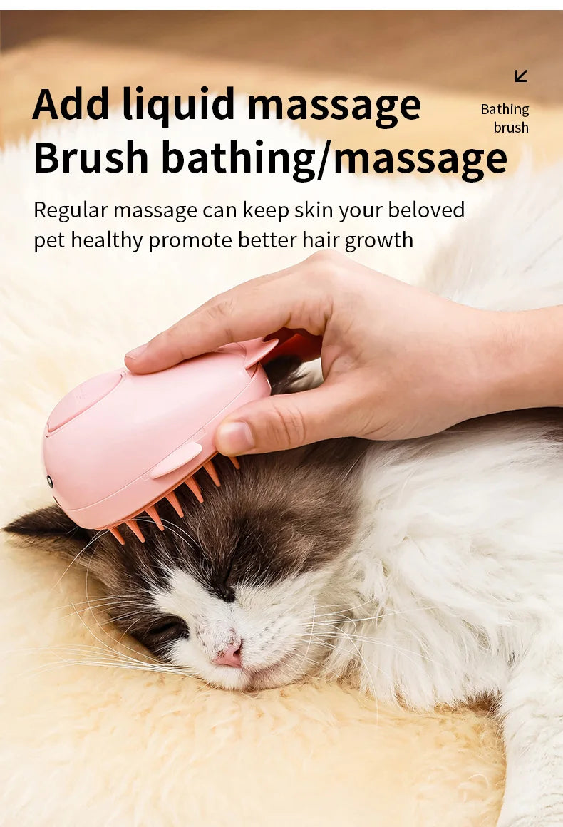 3 in 1 Pet Brush Cat Steam Brush Comb Dog Brush Electric Spray Cat Hair Brushes Massage Pet Grooming Hair Removal Combs - MyBestMate