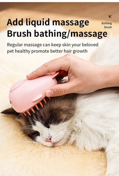 3 in 1 Pet Brush Cat Steam Brush Comb Dog Brush Electric Spray Cat Hair Brushes Massage Pet Grooming Hair Removal Combs - MyBestMate