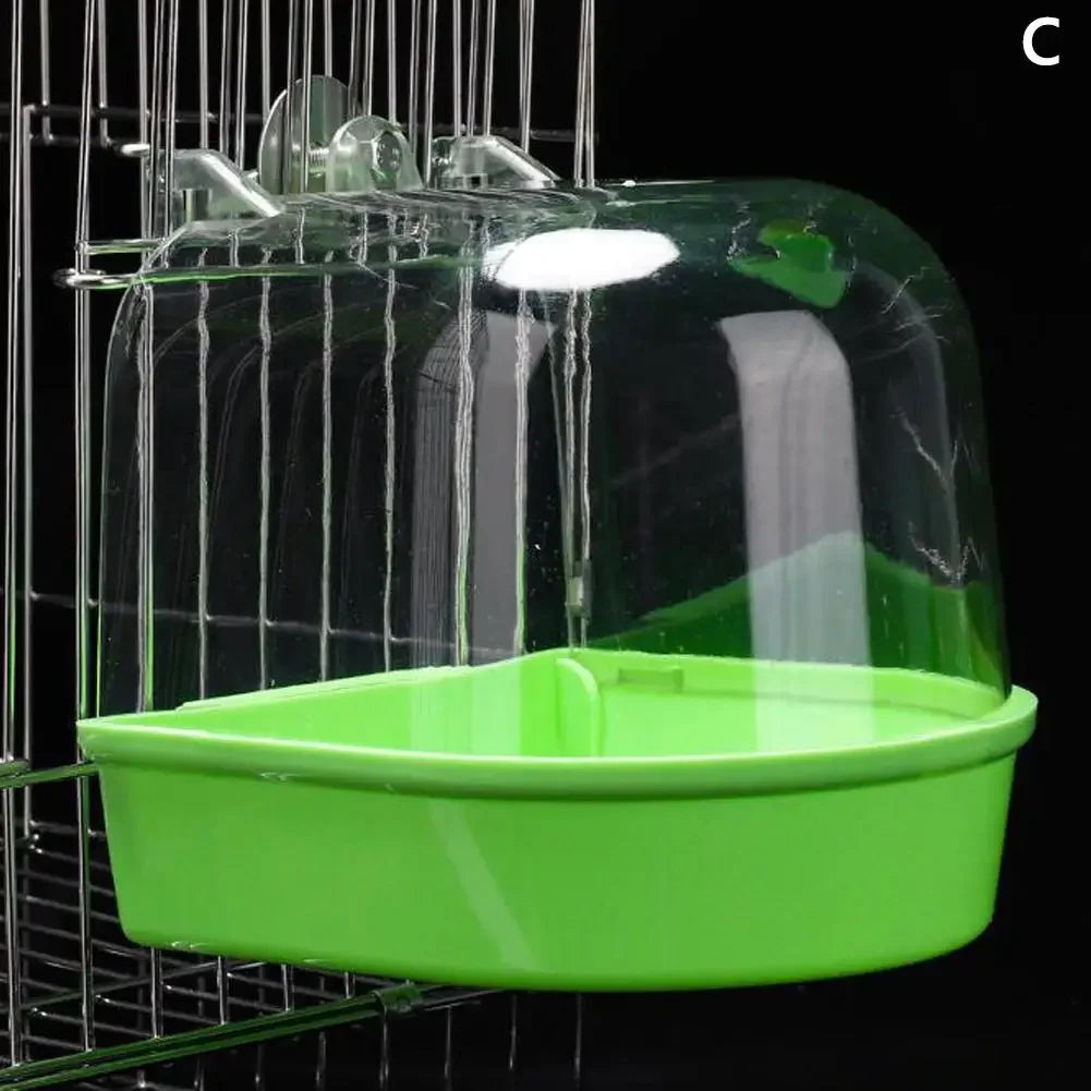 Hanging Bird Bath Is Waterproof Wear-resistant And Easy To Clean Cage-style External Bath For Birds Such As Parrots And Myn - MyBestMate