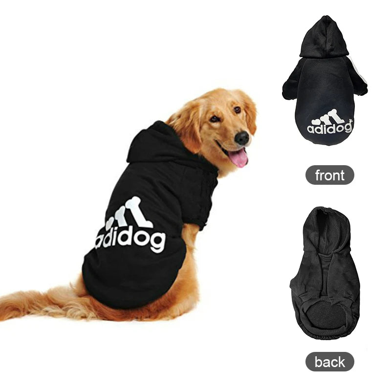 Pet Dog Clothes Adidog Dog Hoodies Autumn Winter Warm Coat for Large Dogs Jacket Sweater Puppy French Bulldog Clothing - MyBestMate