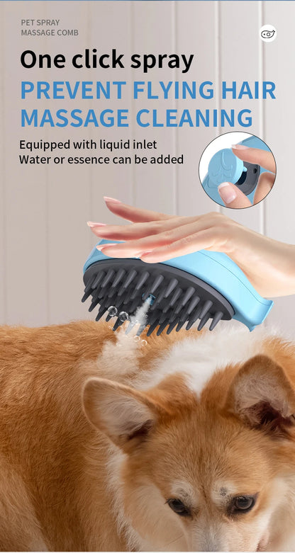 3 in 1 Pet Brush Cat Steam Brush Comb Dog Brush Electric Spray Cat Hair Brushes Massage Pet Grooming Hair Removal Combs - MyBestMate