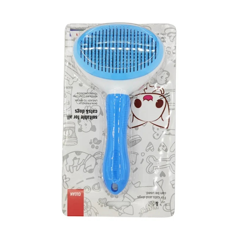 Self-cleaning Pet Hair Remove Comb Cat Slicker Brush Pet Hair Removal Comb For Cats Grooming Brushes Dog Combs Cat Accessories - MyBestMate