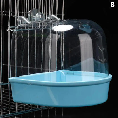 Hanging Bird Bath Is Waterproof Wear-resistant And Easy To Clean Cage-style External Bath For Birds Such As Parrots And Myn - MyBestMate